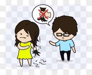 Lisa Pulling Her Hair - Cartoon Clipart
