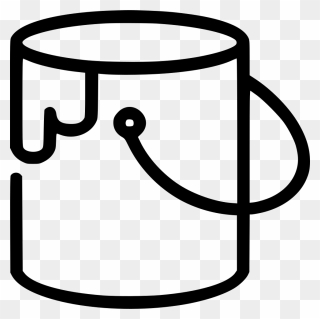 Paint Bucket Color Svg Png Icon Free Download - Paint Bucket Icon Png Clipart