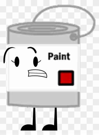 Image Scared Png Object - Bfdi Paint Bucket Clipart