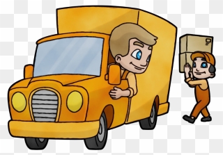 #packing #moving #truck #movers #freetoedit - Cartoon Delivery Truck Png Clipart