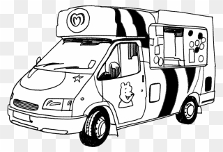 Collection Of Free Van Drawing Convey Download On Ui - Ice Cream Van Drawing Clipart