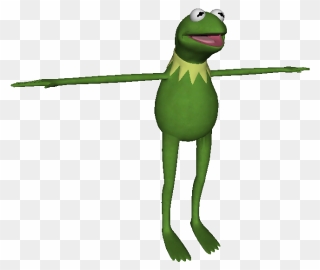 Sad Kermit Png - Kermit The Frog T Pose Clipart