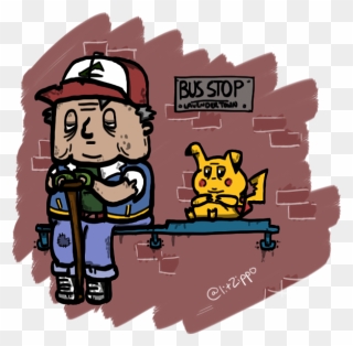 "ash Ketchum And Pikachu As If They Had Actually Aged - Ash And Pikachu Fanart Clipart
