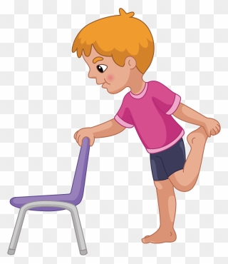 Transparent Kids Stretching Clipart - Chair Exercises Clipart - Png Download