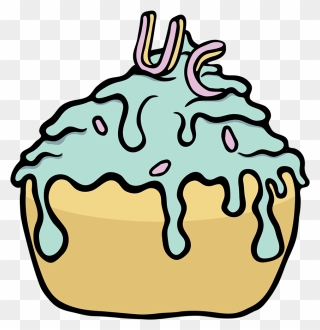 Ugly Cupcake Clipart - Png Download