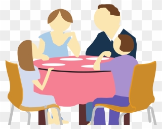 Family Eating Clipart Transparent - Png Download