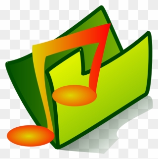 Vector Clip Art Of Musical Files Folder Icon - Carpeta De Sonido - Png Download