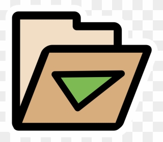Symbol,arrow,logo - Documents Folder Clipart Transparent - Png Download