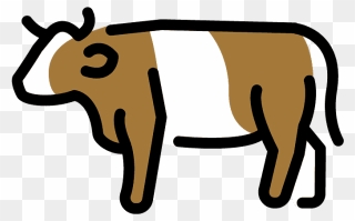 Cow Emoji Clipart - Png Download