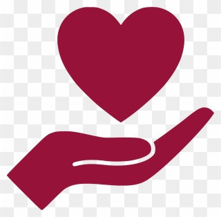 Donation Clipart Hand Heart 2 - Hand Serve Icon Png Transparent Png