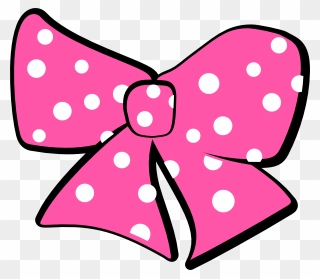 Transparent Bow Clipart Png - Pink Ribbon Minnie Mouse