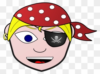 Pirate And Eyepatch - Pirate Flag Clipart