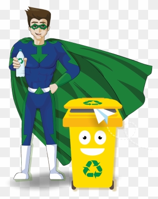 Recycleman - Cartoon Clipart
