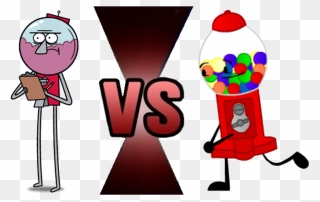 Transparent Gumball Machine Png - Benson Mordecai And Rigby Clipart