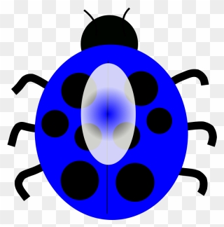 Dark Blue Ladybug Svg Clip Arts - Ladybug Clipart - Png Download