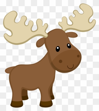 Woodland Moose Clipart - Png Download