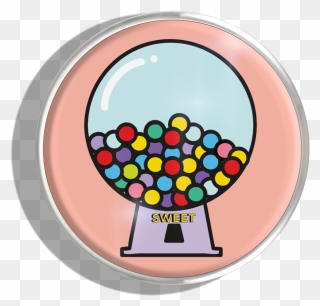 Transparent Gumball Machine Png - Circle Clipart