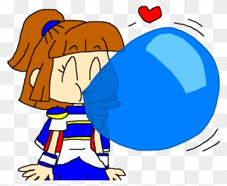 Gum Clipart Boy - Clip Art Blue Bubble Gum - Png Download