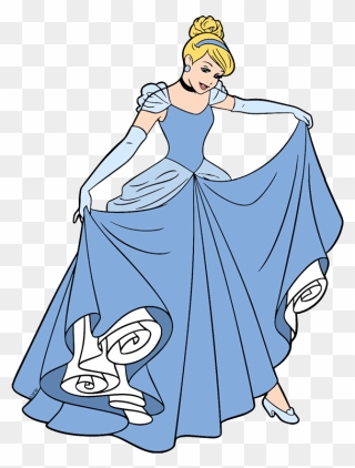 Gown Clipart Cinderella Ball - Disney Princess Cinderella Clipart - Png Download