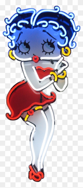 Betty Boop Neon Sign Clipart