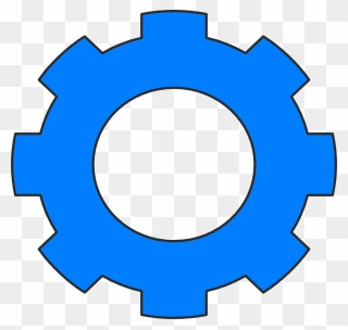 Free Clipart Gear - Blue Gear Png Transparent Png