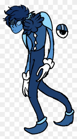 Okay So Here Is A Possible Redesign For Blue Spinel - Cartoon Clipart