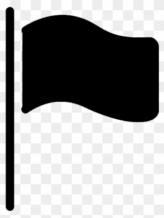 Black Flag Emoji Clipart - Black Flag Emoji - Png Download
