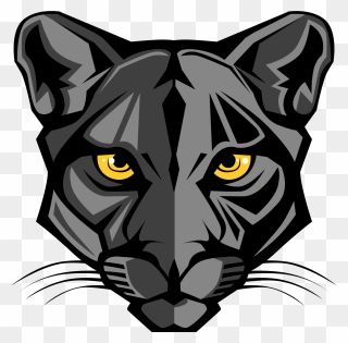 Panther Clipart Face ~ Frames ~ Illustrations ~ Hd - Transparent Panther Logo Png
