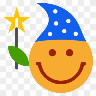 Smiley Magician Clipart - Magician Emoji - Png Download