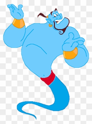 #genie #lamp #magic #aladdin #cartoon - Transparent Aladdin Genie Png Clipart