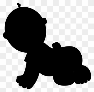 Baby Clipart Black - Png Download