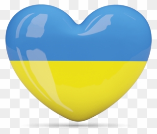 Ukraine Flag Heart - Lviv Clipart