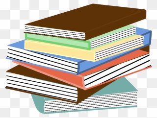Stack Of Books Vector Image - Cartoon Stack Of Books Png Clipart