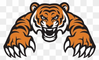 Angry Tiger Attack Mascot - Tiger Mascot Logo Png Clipart