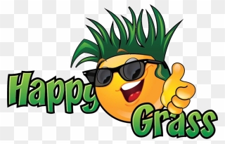 Happy Grass Commercial Residential - Clip Art Lawn Care - Png Download