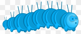 Blue,electric Blue,circle - .png Blue Caterpillar Clipart Transparent Png