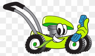 Transparent Tire Tread Clipart - Clip Art Lawn Mower Cartoon - Png Download