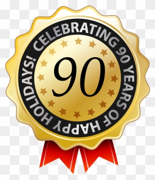 Lyons Holiday Parks Rosette For Celebrating 90 Years - Best Quality Clipart