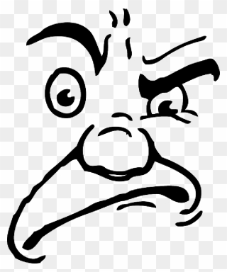 Mad Face Human Angry Face Clip Art Extravital Fasion - Angry Face Cartoon Transparent - Png Download