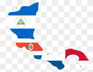 Map Of Nicaragua, Costa Rica, And Panama - Nicaragua Costa Rica Y Panama Png Clipart