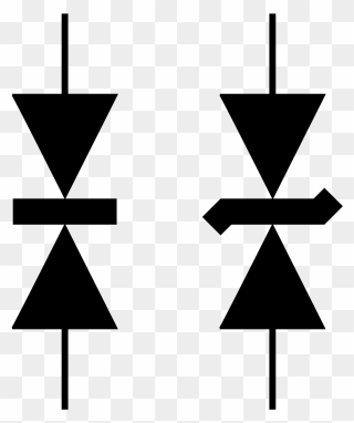 Electrical Symbol For Diode - Bidirectional Diode Clipart