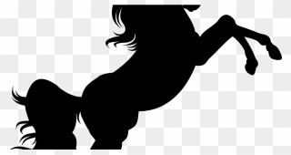 Transparent Yelling Clipart Black And White - Unicorn Silhouettes - Png Download