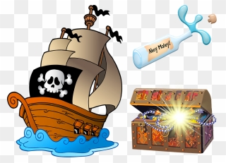 Transparent Pirate Ship Png - Coloring Book Pirates Ship Coloring Pages Clipart