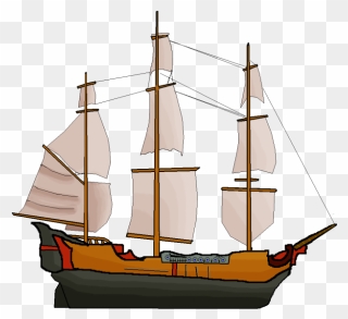 Pirate Ship Boat Piracy - Transparent Background Pirate Ship Png Clipart