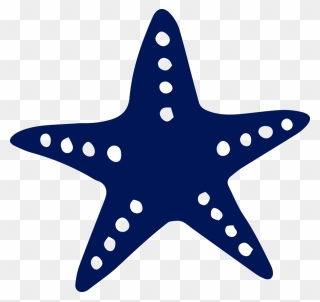Starfish - Sea Star Silhouette Vector Clipart