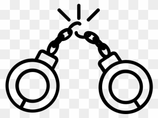 Broken Handcuffs Png - Broken Handcuffs Drawing Easy Clipart