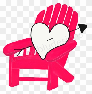 Adirondack White Heart Clipart