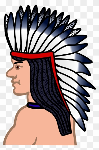 Native American Chief Clipart - Native American Chief Head Clipart Png Transparent Png