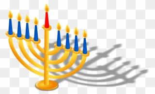 Hanukkah Lamp Clipart - Chanukka Clipart - Png Download