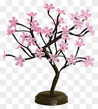 Led Bonsai Tree , Png Download - Cherry Blossom Bonsai Tree Clipart Transparent Png